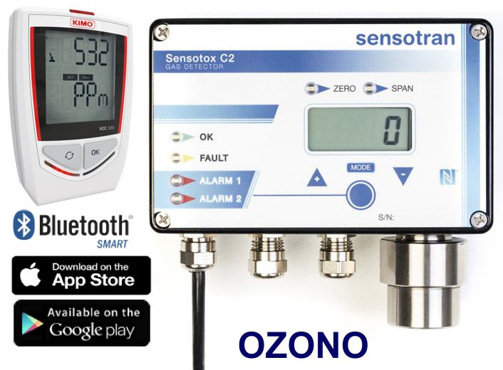 Sistema para monitorizar e registar ozono
