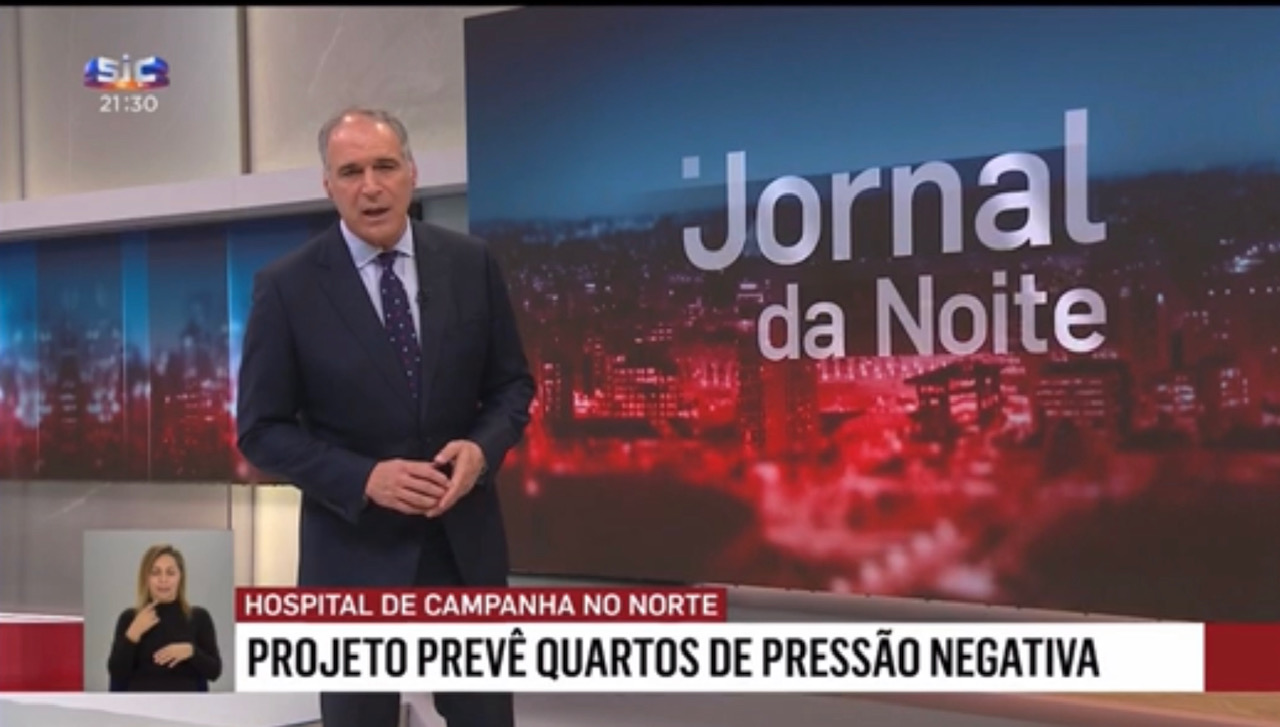 Quartos Pressão negativa - jornal da Noite SIC